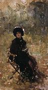 Nicolae Grigorescu In the Garden oil painting on canvas